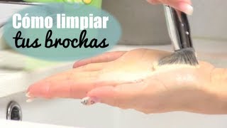 ¿Cómo limpiar las brochas de maquillaje [upl. by Freed]