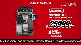 DELONGHİ Magnefica Plus Tam Otomatik Kahve Makinesi 25999TL fırsatıyla MediaMarkt’ta [upl. by Brothers]