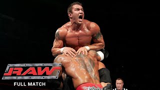 Batista vs Randy Orton  No Disqualification Match Raw March 31 2014 [upl. by Mchugh205]