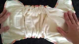 Baby Beehinds Bamboo Fitted Modern Cloth Nappy Demonstration [upl. by Barbabas9]