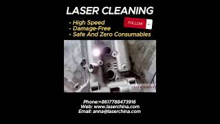 Advanced Laser Cleaner for Stainless Steel Engine Partslasercleaninglaserlasermarket [upl. by Ogilvy634]