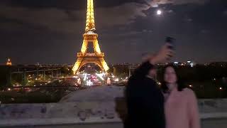 Trocadero in Paris at night [upl. by Thorley]