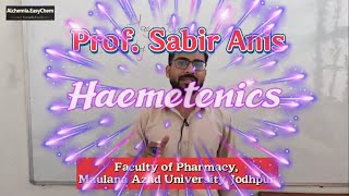 Haematinics D Pharm 1st year Pharmaceutical chemistry chemistry pharmacy Video01 [upl. by Anole]