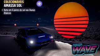 Colecionáveis  AMASSA SOL  Bata em 6 pores do sol nas Dunas Blancas no Forza Horizon 5 🎮 [upl. by Lynett814]