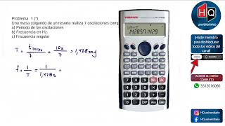 OSCILACIONES  EJERCICIO 01  FISICA 1  FCEFYN [upl. by Hudson606]