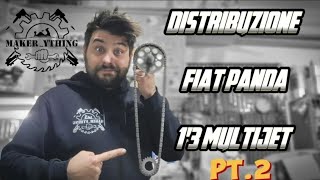 Sostituzione catena di distribuzione nuova fiat panda 13 multijet parte 2 [upl. by Dusza]