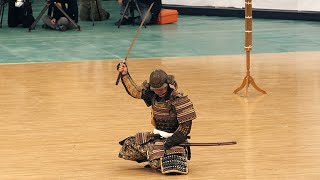 Shojitsu Kenrikata Ichiryu Katchu Battojutsu  42nd Japanese Kobudo Demonstration 2019 [upl. by Lorita]