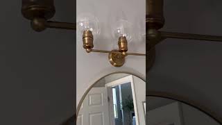 Luxury Vintage Bath Light in Olde Brass  Urban Ambiance UHP4172 [upl. by Yuh520]