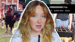 reacting to UNHINGED instagram reels 🐸 [upl. by Golightly]