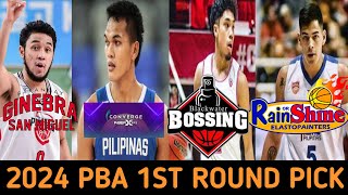 2024 PBA 1ST ROUND PICK RESULT [upl. by Emelita]