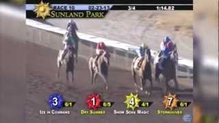 Road to the Kentucky Derby Jill Byrne previews Sunland Derby 3242013 [upl. by Liahkim413]