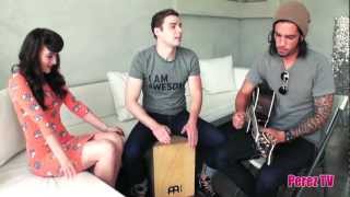 Karmin  quotBrokenheartedquot amp quotI Told You Soquot Perez Hilton Acoustic Performance [upl. by Dopp]