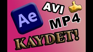 After Effects 2DERS videoyu dışa aktar KAYDET  Precompose [upl. by Jews660]