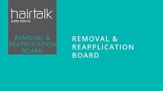 The hairtalk Removal amp Reapplication Board for hair extensions [upl. by Pentheas]