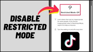 How to Turn Off Restricted Mode On TikTok  Disable TikTok Restricted Mode 2023 [upl. by Nodnelg]