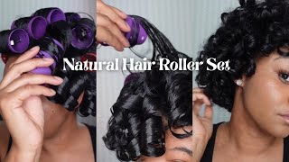 Roller Set on Natural Hair [upl. by Garibull]