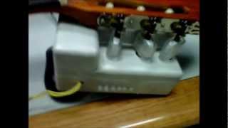 Automatic Guitar Tuner Robot  Made with Arduino [upl. by Annibo976]