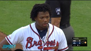 The Marlins hit Acuña again and Snitker gets ejected a breakdown [upl. by Hays]