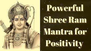 Powerful Shree Ram Mantra for Positivity  108 Times ram [upl. by Aihceyt916]