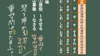 【古文】古文文法ー助動詞「す」「さす」「しむ」 [upl. by Bianchi]