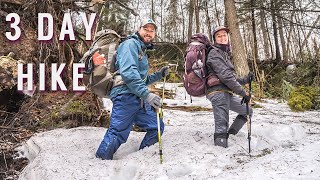 Western Uplands Algonquin Park Trail  Spring Backpacking [upl. by Ailemor]