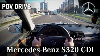 2001 MercedesBenz SClass W220  S320 CDI   POV DRIVE [upl. by Gatian9]