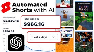 How I make Money with AI generated shorts INCOME PROOF [upl. by Amzaj]