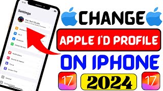 How to change apple id profile picture on iPhone iOS 17 2024  Change apple id profile photo2024 [upl. by Sarine774]