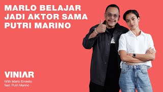 MARLO BELAJAR JADI AKTOR SAMA PUTRI MARINO  VINIAR hosted by Marlo feat Putri Marino [upl. by Aid]