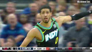 Career Game 257 Tyrese Haliburton Highlights vs MIA 04072024 [upl. by Oicor]