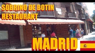 Botin Madrid Around Sobrino de Botín Restaurant [upl. by Aneehsirk101]