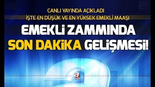 SON DAKİKA Emekli zammı 2019 belli oldu İşte en düşük ve en yüksek emekli maaşı  A Haber [upl. by Dorsy]