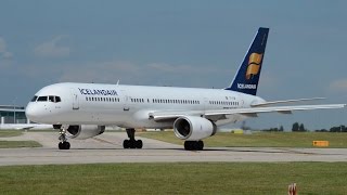 Icelandair  75727B  TFFIW  Hybrid Livery Takeoff At Manchester Airport  HD [upl. by Eiramoj]