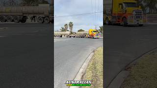 Kenworth T610 SAR tanker road train turning [upl. by Lahcim]