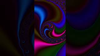 hypnotic shorts mathart Psytrance Fractal Animation Neon Pink amp Blue Spirals in a Cosmic Dance [upl. by Nedyaj]