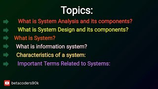 SYSTEM ANALYSIS AND DESIGN  MCS014  BLOCK  01 UNIT  01  BCAMCA [upl. by Norbie]