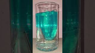 Water Green Glass Dropping  water pouring filling glass colour color colors blasting [upl. by Tannen]