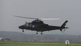 Agusta Westland AW109 SP Grand New helicopter taking off at Shobdon Airfield [upl. by Dallis603]