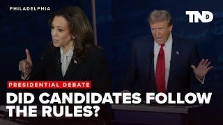 Did Kamala Harris and Donald Trump follow the presidential debate rules 2024 Debate analysis [upl. by Haisoj]