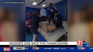 Meridianville students give back this Thanksgiving [upl. by Cori]