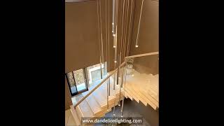 Modern Pendant Light Home Decoration Luxury Chandelier For Staircase Hanging Entrance homedecor [upl. by Ecissej]