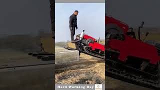 The Process Of Checking The Power Of Digging Tractor [upl. by Aramoix]