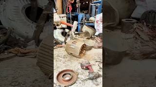 The process of dismantling the old motor for recycling skills shorts [upl. by Kokaras957]