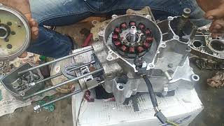 Tvs xl 100 full engine fitting  part 2 [upl. by Damalis]