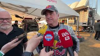 DAKAR 2024 Carlos Sainz quotCuando he visto a Loeb parado me lo he tomado con mucha calmaquot [upl. by Ody]