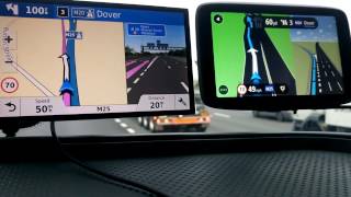 Garmin Drivesmart 61 vs Tomtom GO 6200 on Motorway [upl. by Meehyrb]