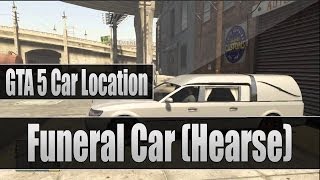 GTA 5 Secret Location Funeral Car or Coffin Car Hearse  Vehicle Locations [upl. by Eenattirb]