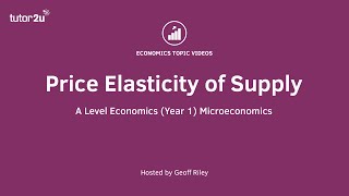 Price Elasticity of Supply Explained I A Level and IB Economics [upl. by Aihsile]