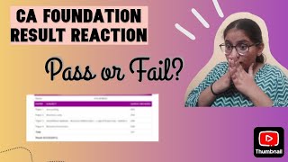 Ca foundation sep 24 result reactionPass or fail [upl. by Duer]