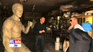 Van Damme enters history He gets his own statue  2012  Part 1 [upl. by Aehsan222]